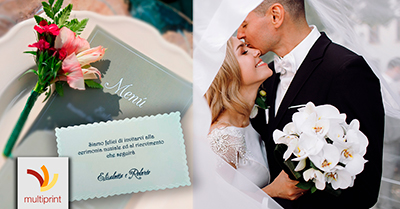 Stampa inviti e menù per matrimonio